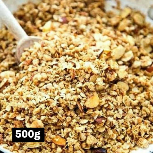 

HEALTHY GRANOLA HONEY ALMOND 500 gr, CRUNCHY!