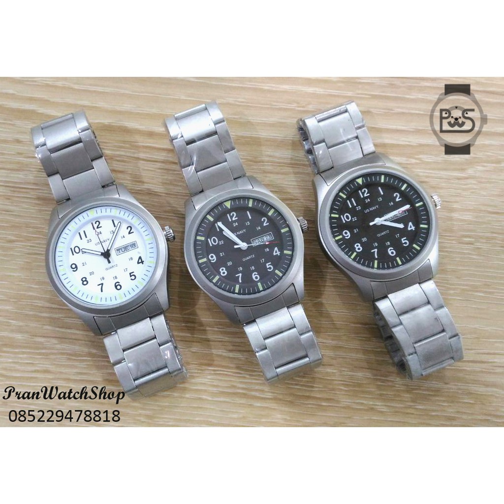 Jam Tangan US NAVY 69710 SS Stainless Steel Pria ORIGINAL Bergaransi 1 Tahun