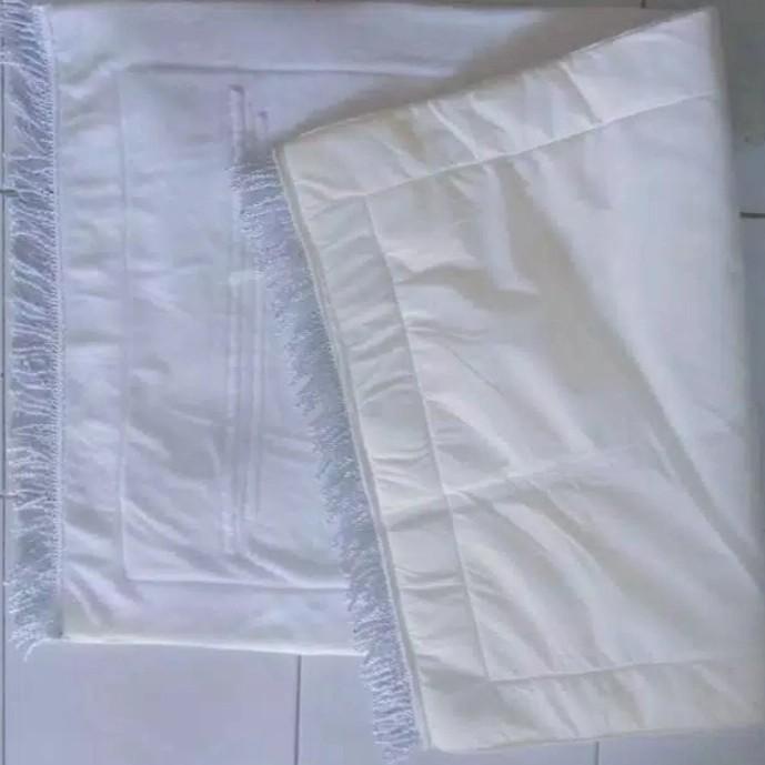 SAJADAH PUTIH BERSIH POLOS