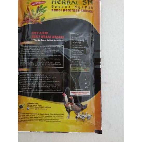 

Spesial Herbal SN 100 gr sasana ngapak jamu ayam dragon sn