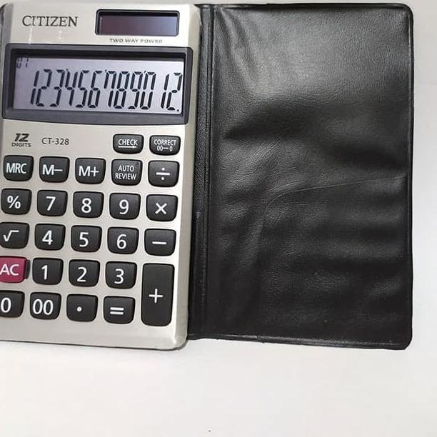 

>D2289) ⭐⭐⭐⭐⭐Kalkulator Citizen CT-328 12 Digit CoverBook Mini