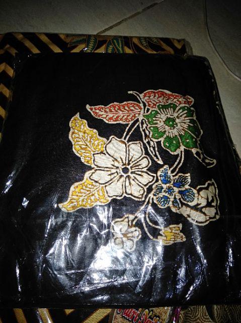 Tunik Aserehe Adona Hitam Big Size Jumbo Batik Modern Seragam Kantor
