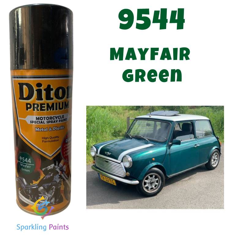 Pilox Diton Premium Mayfair Green 9544 400ml Warna Hijau Gelap Tua Metalik pilok pylox pylok