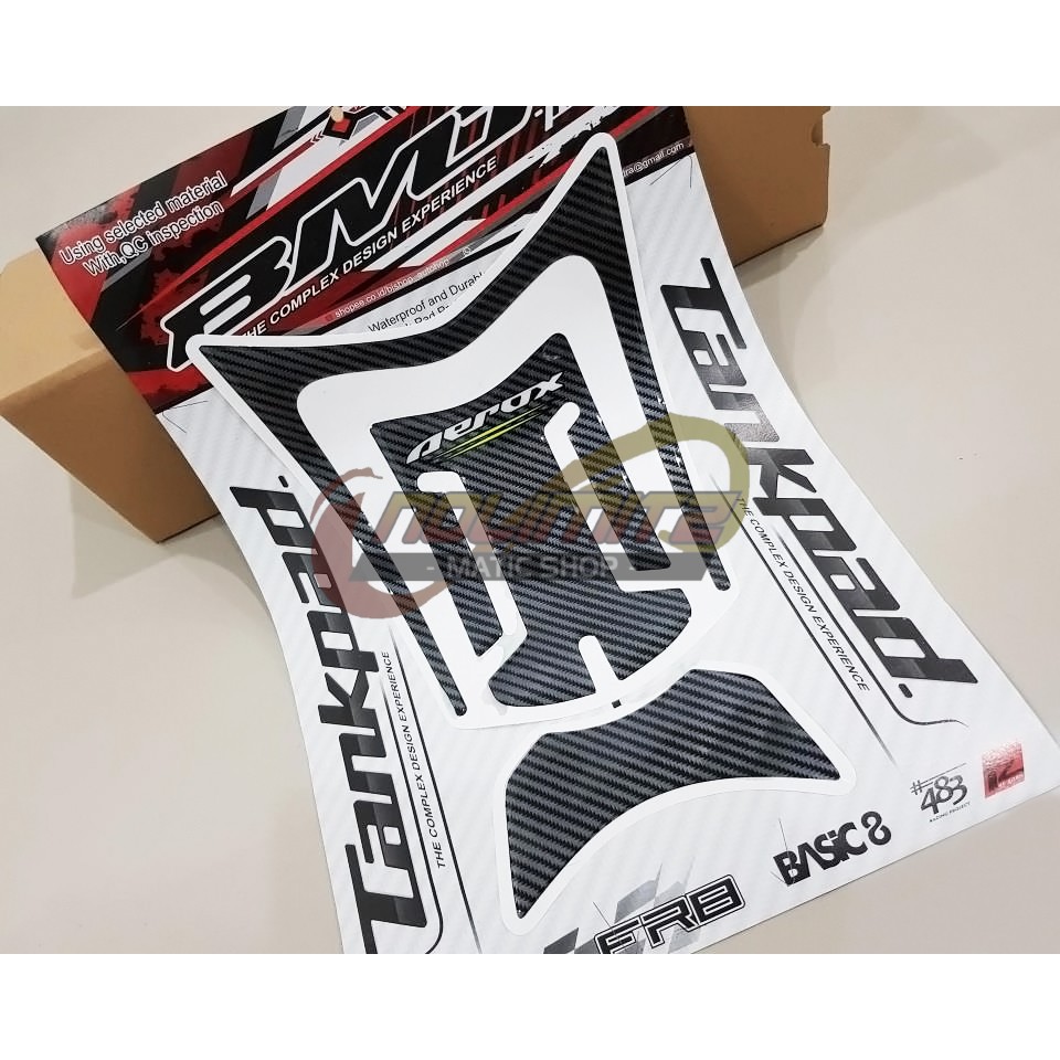 Fuel Tank Pad Motif Carbon Yamaha Aerox 155