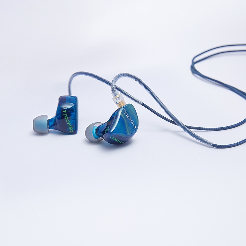 Tipy TTromso Earphone In Ear HIFI Dinamis IEM 12mm Dengan Kabel MMCX Untuk Mendengarkan Musik