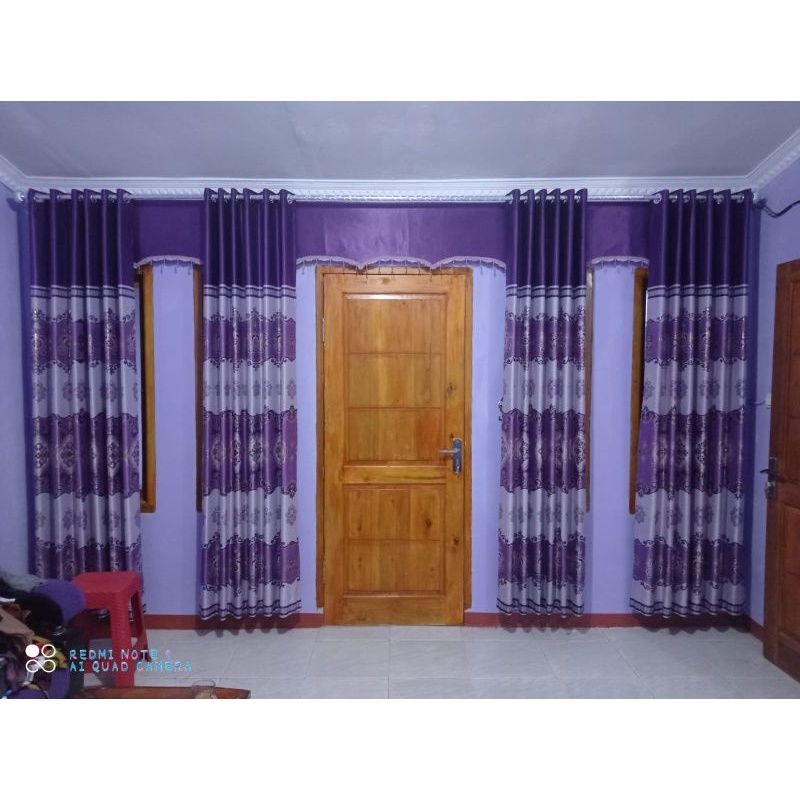 Gerden jendela pendek gorden minimalis jendela gorden motif minimalis polkadot Gorden polos tebal mu