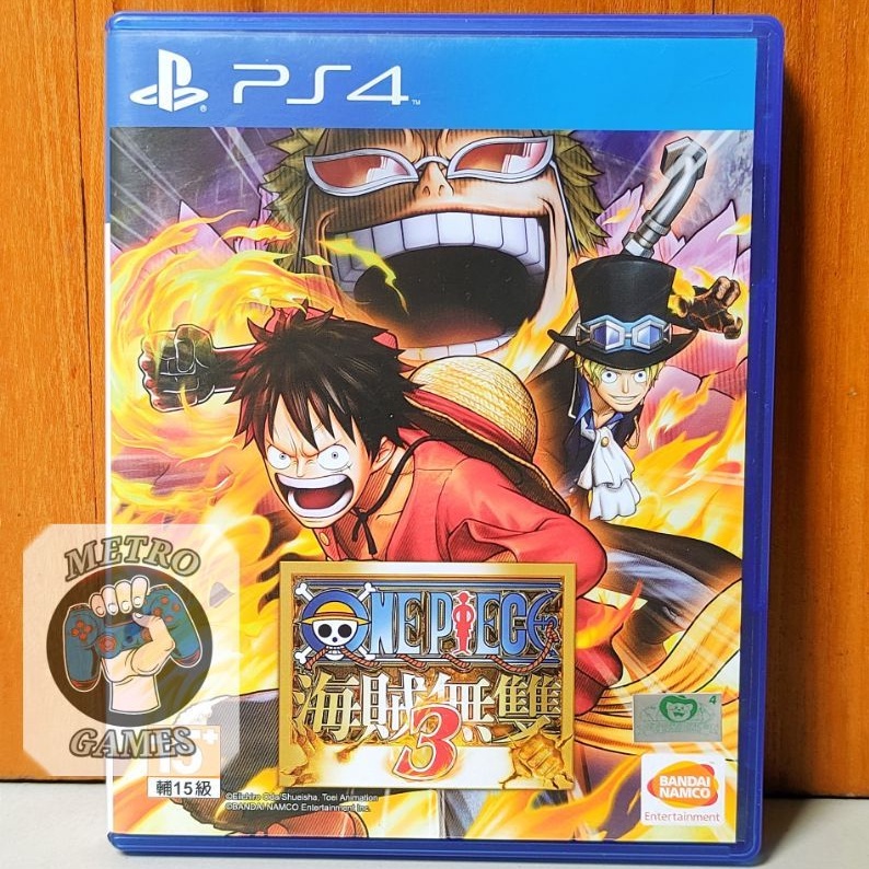 One Piece Pirate Warriors 3 PS4 Kaset Onepiece Pirate Warrior 3 Playstation PS 4 5 CD BD Game Games Monkey Luffy Zoro Warior wariors wariorrs 4 world seeker one pis pic pice reg 3 region asia