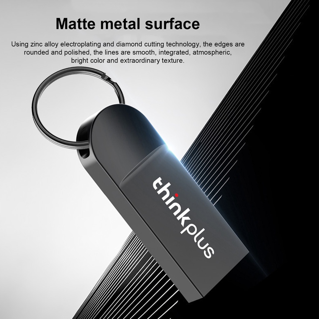 (Huluboy) Flashdisk USB 2.0 High Speed Bahan Zinc Alloy Kapasitas 8 / 16 / 32GB / 64GB Untuk Lenovo