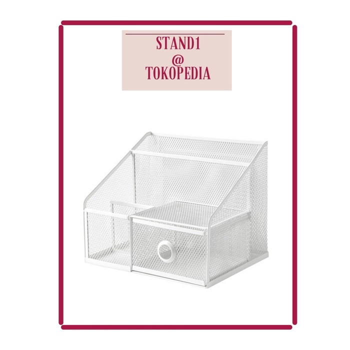 

Sale!!! Ik34Dronjons Tempat Atk Kotak Penyimpanan Meja Steel Desk Organizer Berkualitas