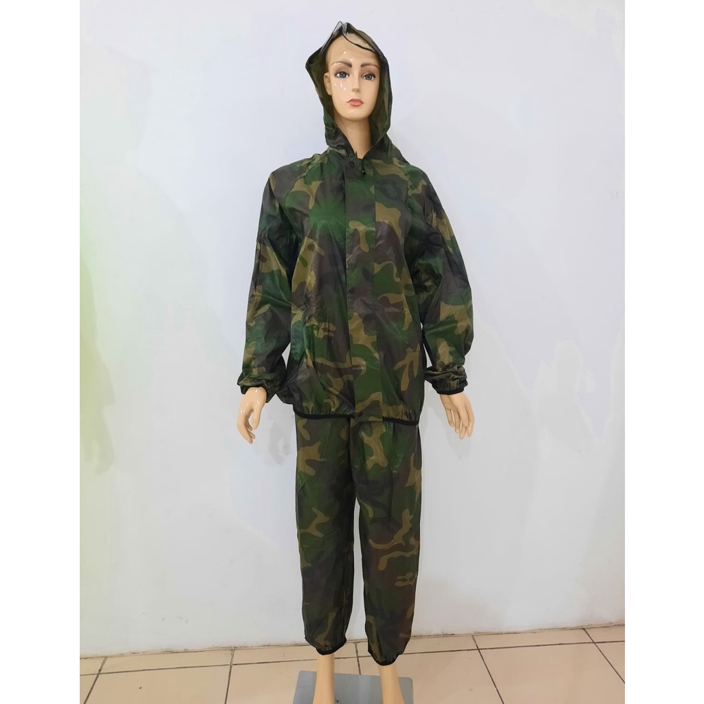 JAS HUJAN STELAN SAUNA MOTIF LORENG/ARMY