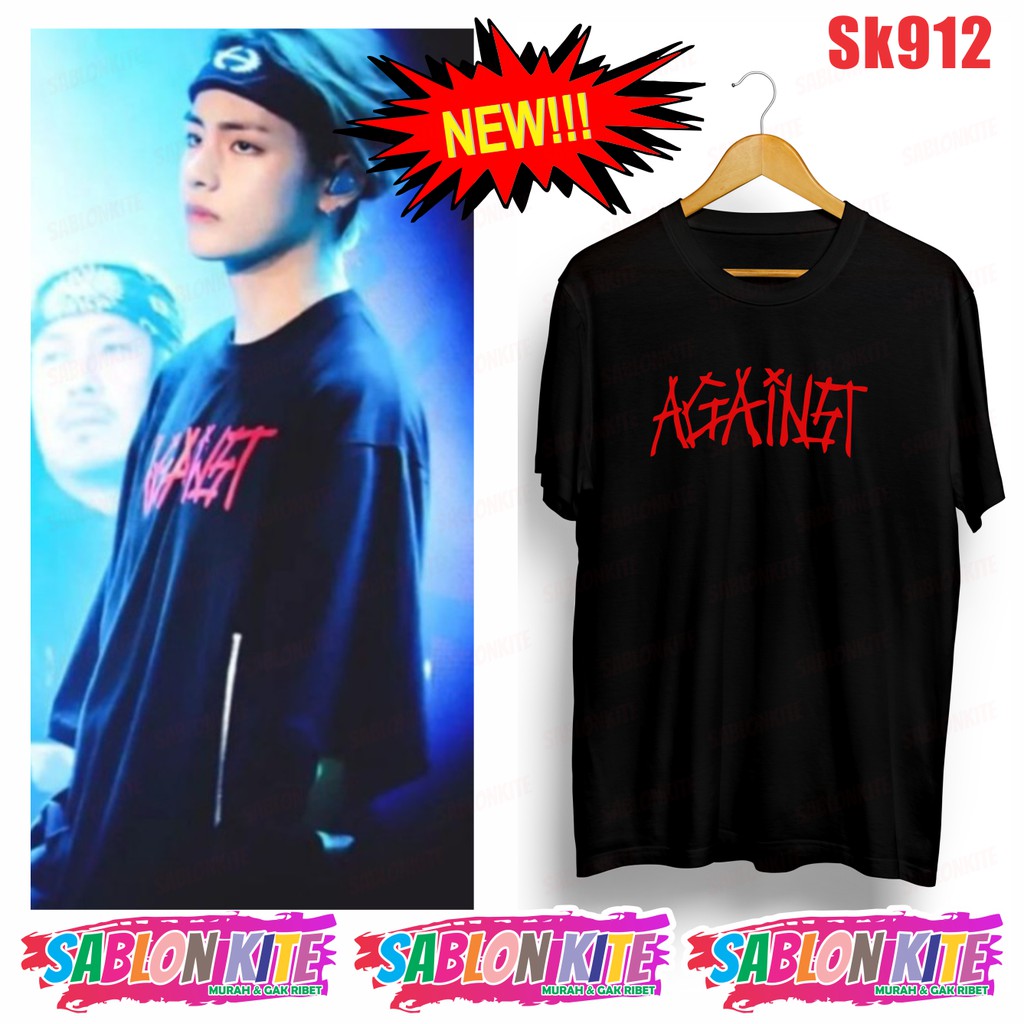 MURAH!!! KAOS KPOP KIM TAEHYUNG V AGAINTS SK912 UNISEX