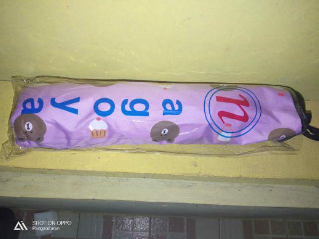 Ombotak Payung Lipat Cupcakes Bear Lapis Hitam Anti Uv Quality Folded Umbrella