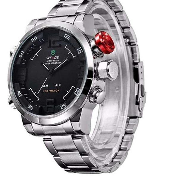 Ready Stock,, ★ Cayman ★ Weide Jam Tangan Pria Wanita Sport Quartz Fashion Analog Stainless Steel Wr