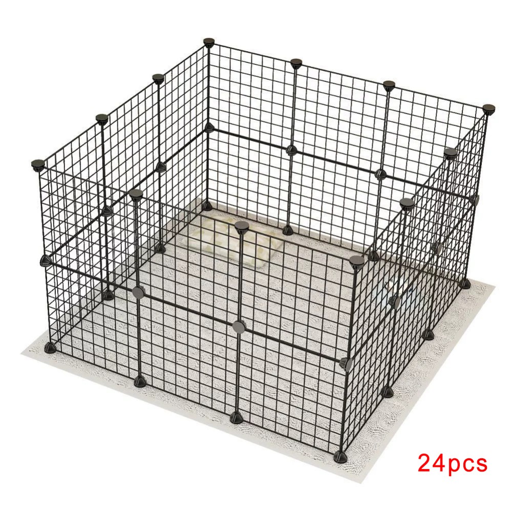 35*35CM Kandang Hewan Pagar Besi DIY Kandang Hewan Peliharaan Pet Cage Kandang Hamster Burung Pagar Besi DIY