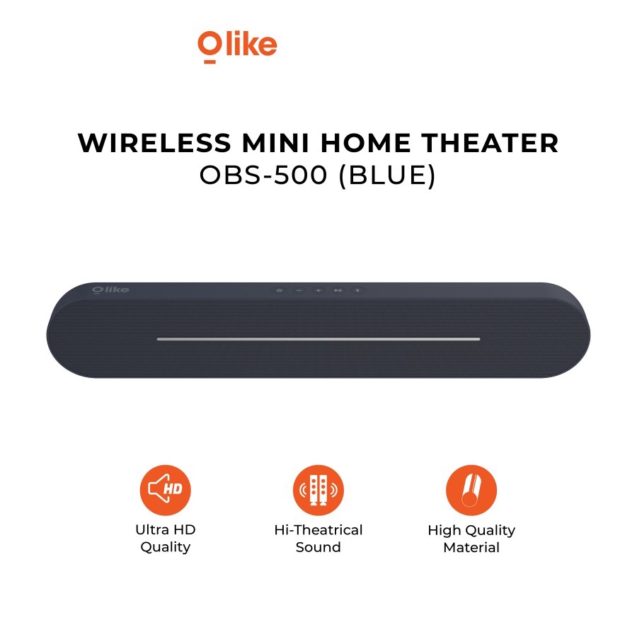 Olike OBS500 Bluetooth Speaker Audio Bass OBS-500 Mini Home Theater - Biru