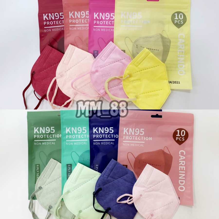Masker KN95 Careindo 6Ply Isi 10pcs Masker KN 95 Careindo Disposable