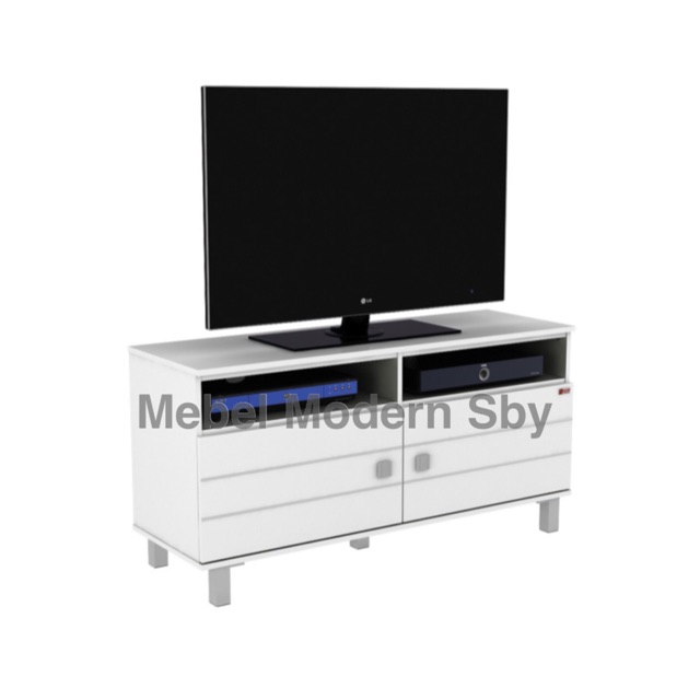 Meja Buffet TV Minimalis Putih