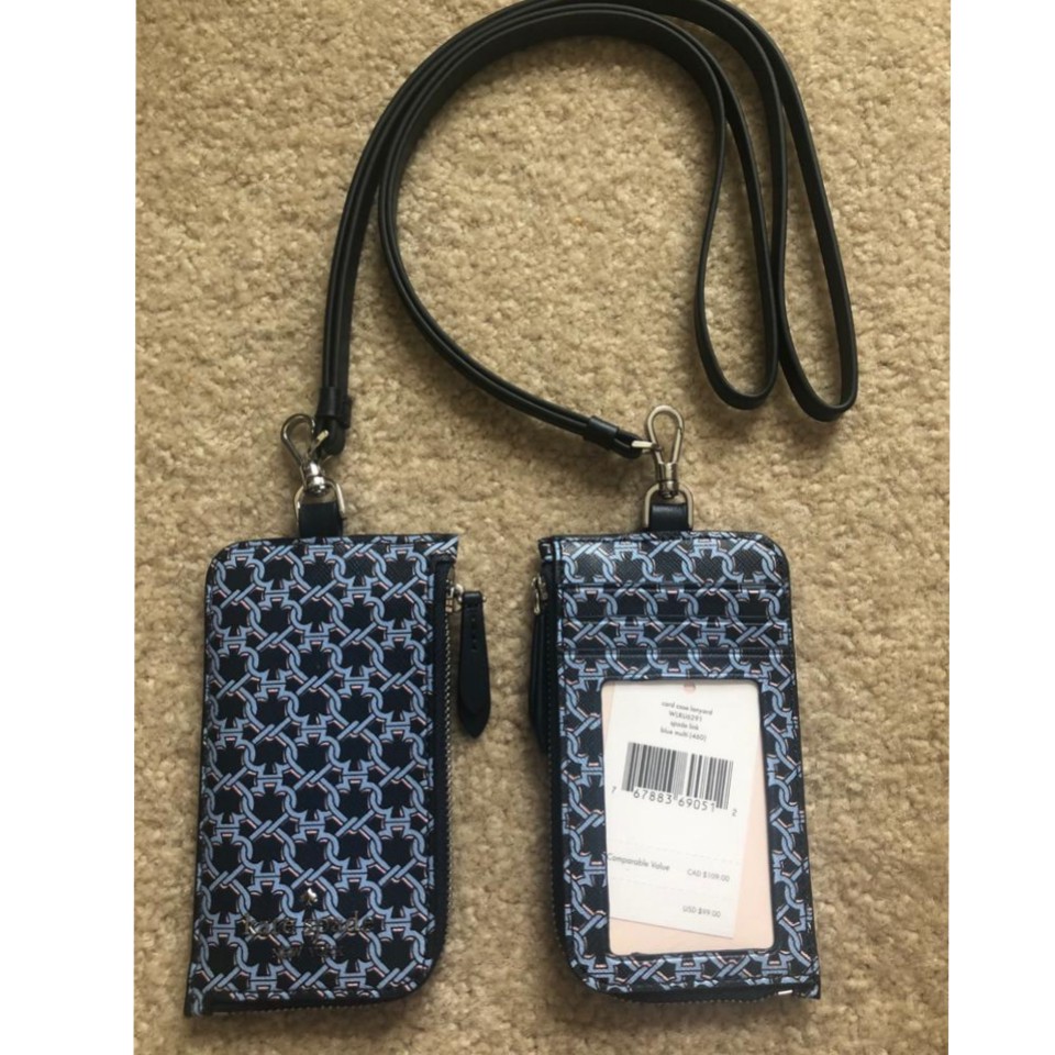 

Lanyard KS Spade Link card case blue multi sz 13x7cm