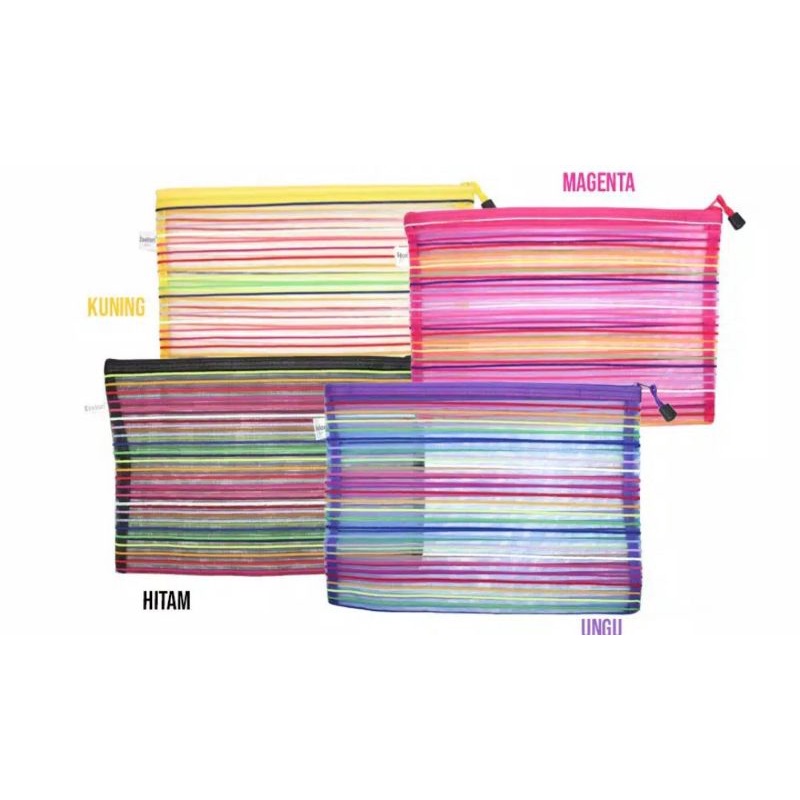 pocket file/file binder/map sleting ukuran A5-A4