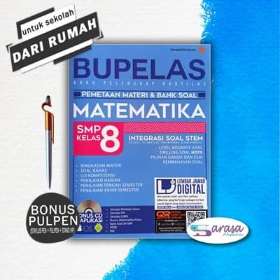 

❤BISA COD❤ BUKU SOAL : BUPELAS PEMETAAN MATERI & BANK SOAL MATEMATIKA SMP KELAS 8