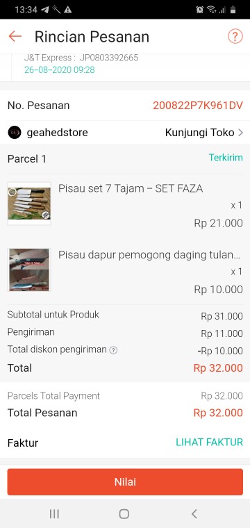 Pisau Set 7  Tajam - Set Faza