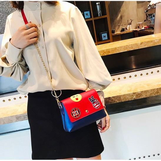 [COD] Tas Fashion kulit korea slingbag sticker murah meriah import/slingbag/tasselempang CY102