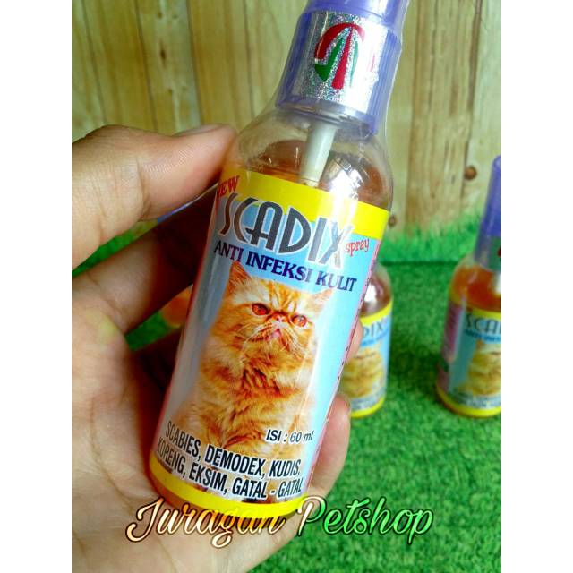 SCADIX Spray 60Ml Termurah| Obat Luka Kucing|Infeksi Kulit