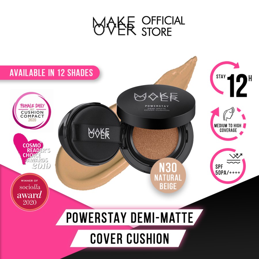 ✦SINAR✦ Make Over Powerstay Demi-Matte Cover Cushion