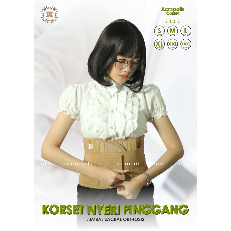 Korset Sakit Pinggang UKURAN JUMBO / Korset Kesehatan / Korset LSO / Korset Lumbal Hnp ACROPOLIS