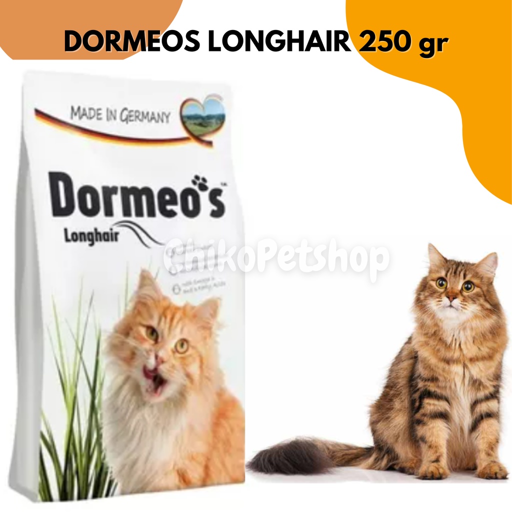 Makanan Kucing DORMEOS LONGHAIR Kemasan 250gr | DORMEO'S LONGHAIR 250 gr