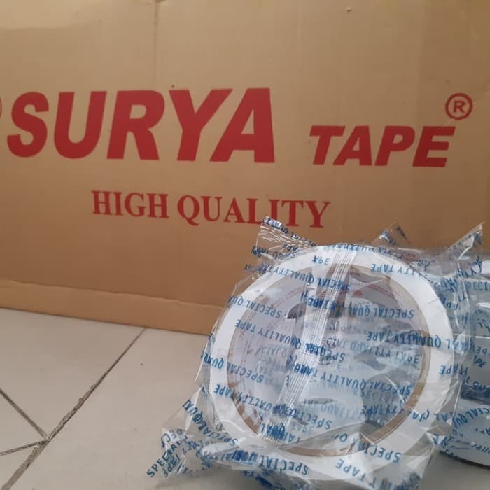 

Double Tip / Double Sided Tape Perekat 2 Sisi 1/2 inc
