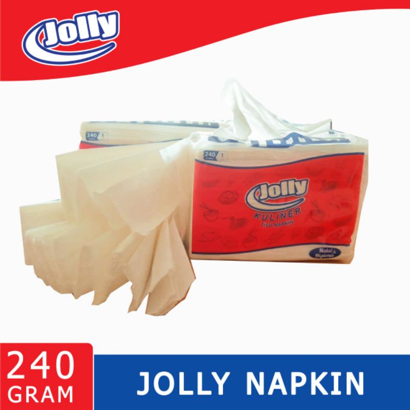 JOLLY NAPKIN 240 / TISSUE NAPKIN KULINER / RATU TISSUE