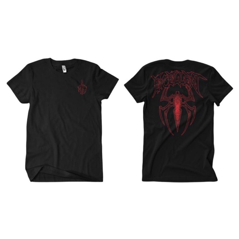 EXCELLENT - T - SHIRT SPIDER - BLACK