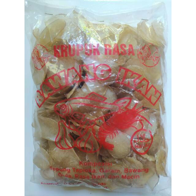 

KERUPUK BAWANG RASA IKAN 500 Gram