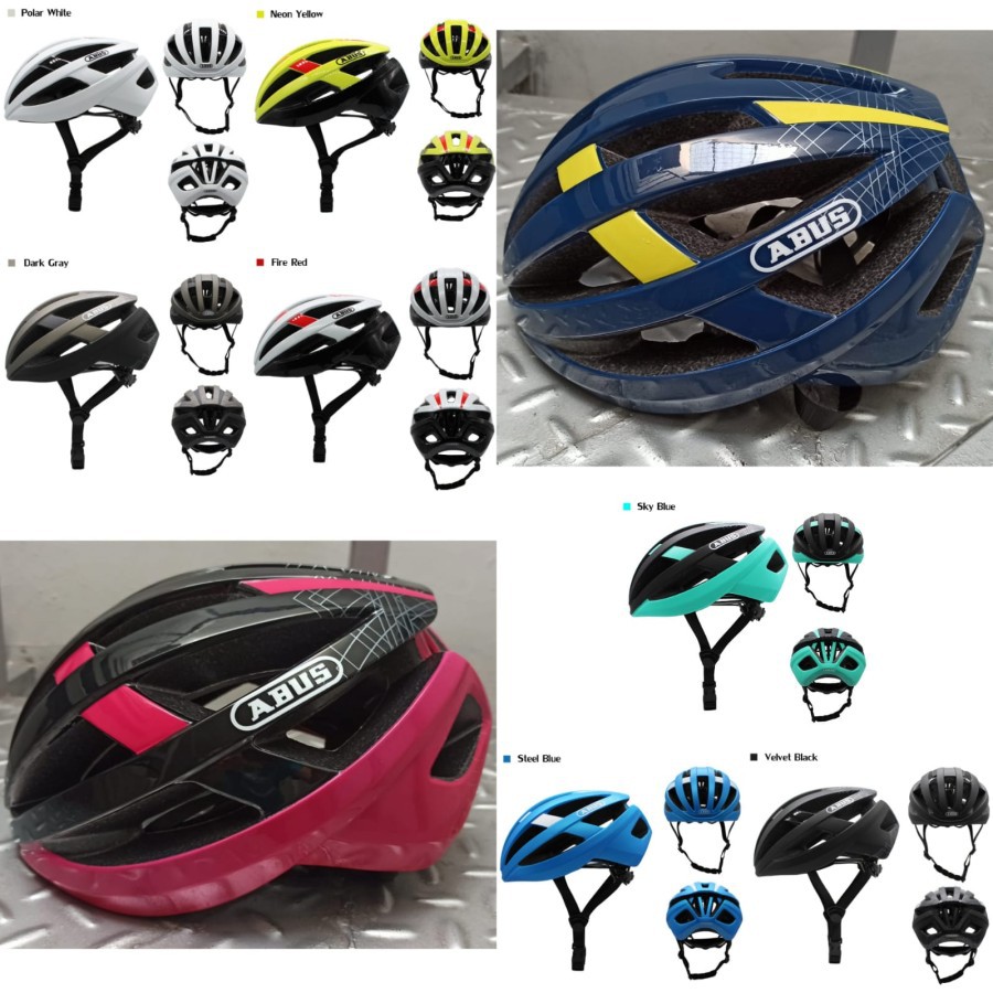 ABUS replica Aventor Aero Helmet helm road bike rambut panjang - AVENTOR