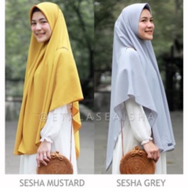 PROMO JILBAB HIJAB KHIMAR SEGI EMPAT INSTAN WOLFIS PREMIUM SYARI SESHA ORIGINAL BY AISHAHIJAB.ID-7