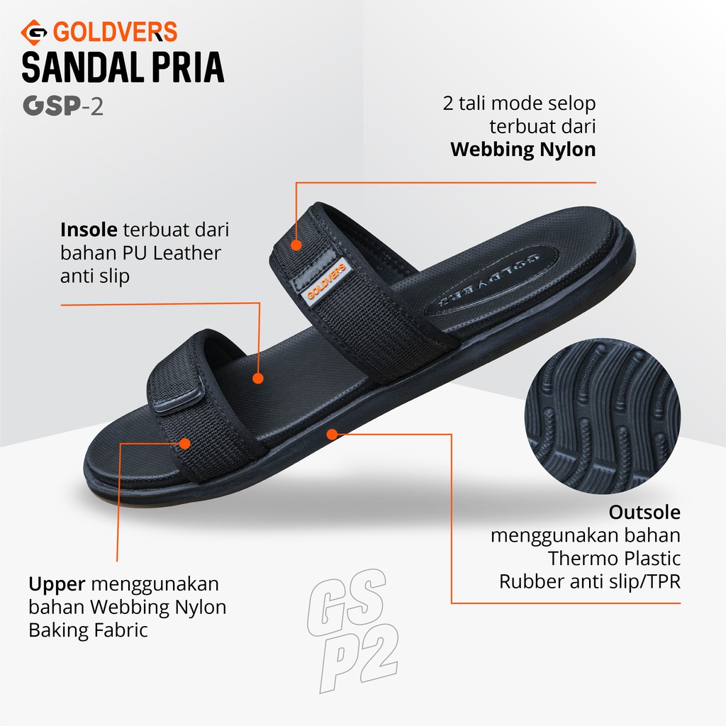 DISTRIBUTOR TAS Sandal Pria Fashion Korea Sandal Casual kekinian Sandal Slop Pria size 39-43