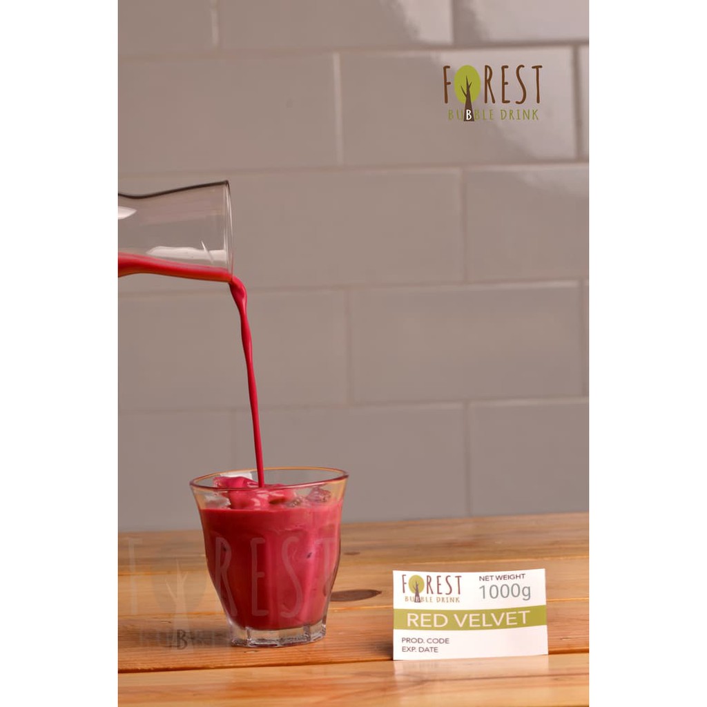 

Bubuk Minuman RED VELVET Powder - FOREST Bubble Drink