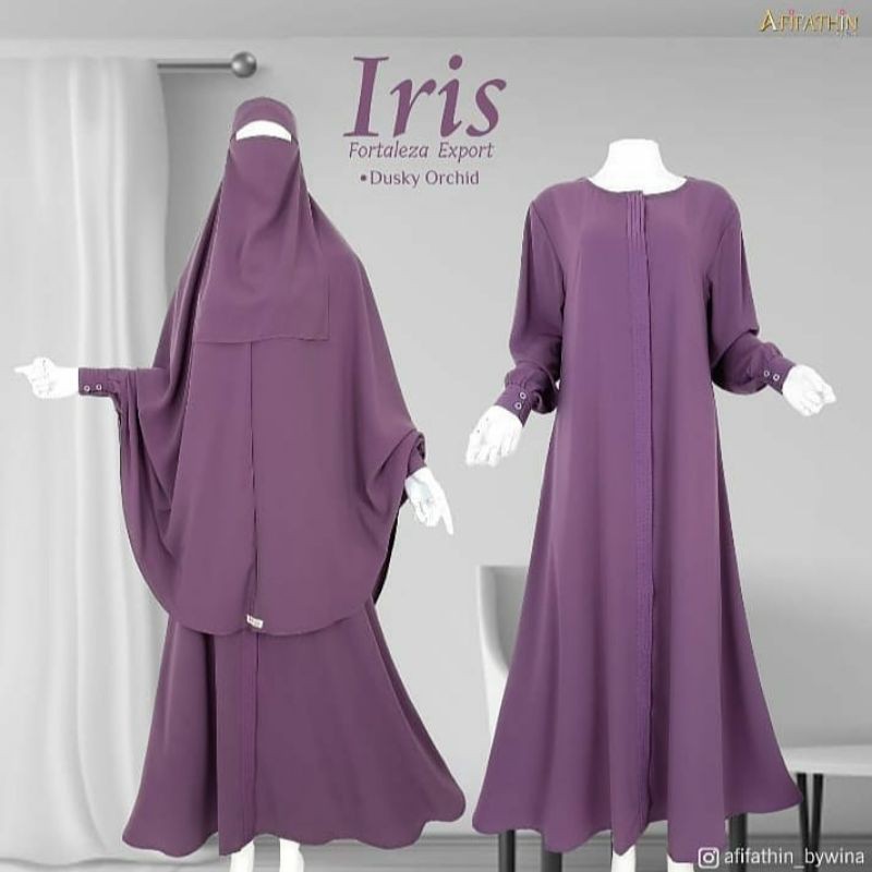 Iris Afifatin by Wina  Gamis Set. Khimar Original