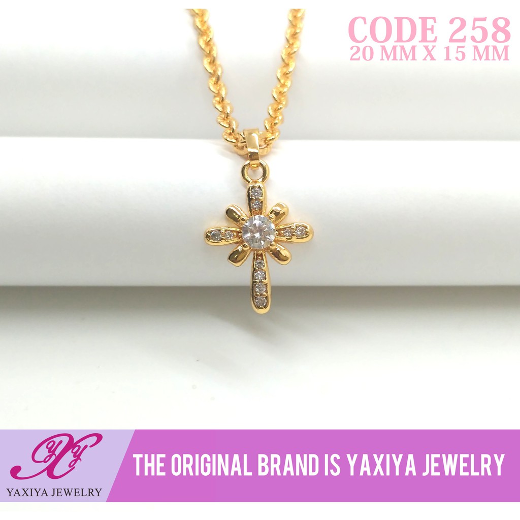 

Liontin Emas permata Perhiasan imitasi Gold 18k Yaxiya Jewelry 258