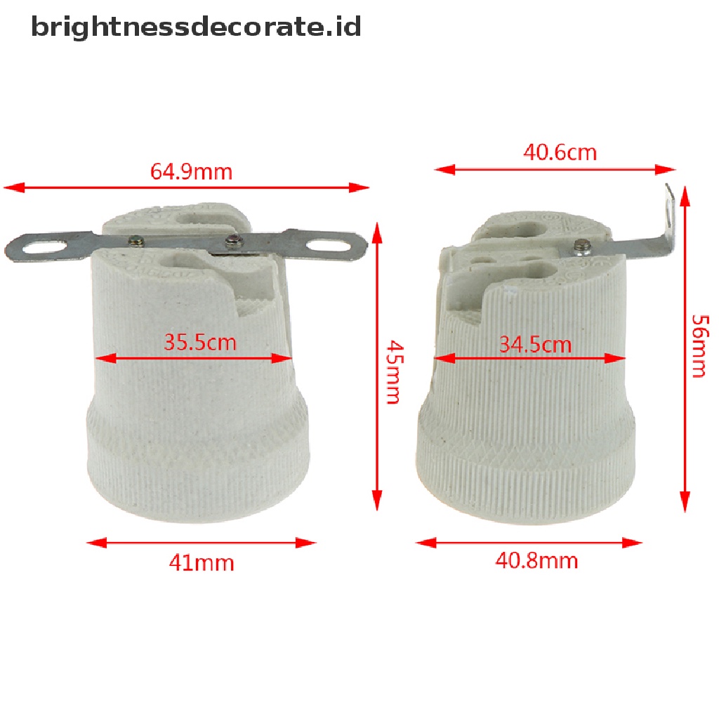 (Birth) Adaptor Fitting Bohlam Lampu E27 Bahan Keramik Tahan Panas