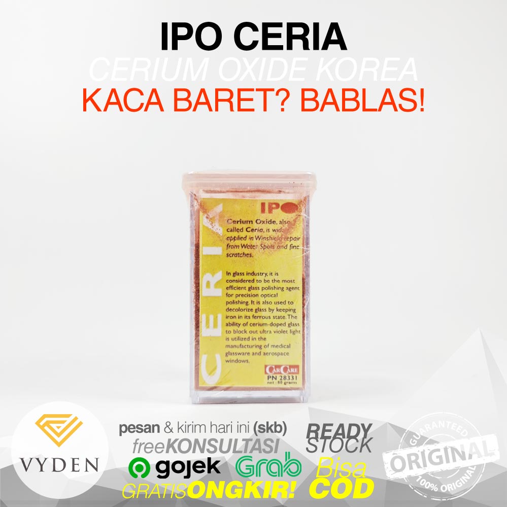 IPO CERIA Cerium Oxide Untuk Hapus Jamur Kerak Dan Baret Di Kaca MURAH