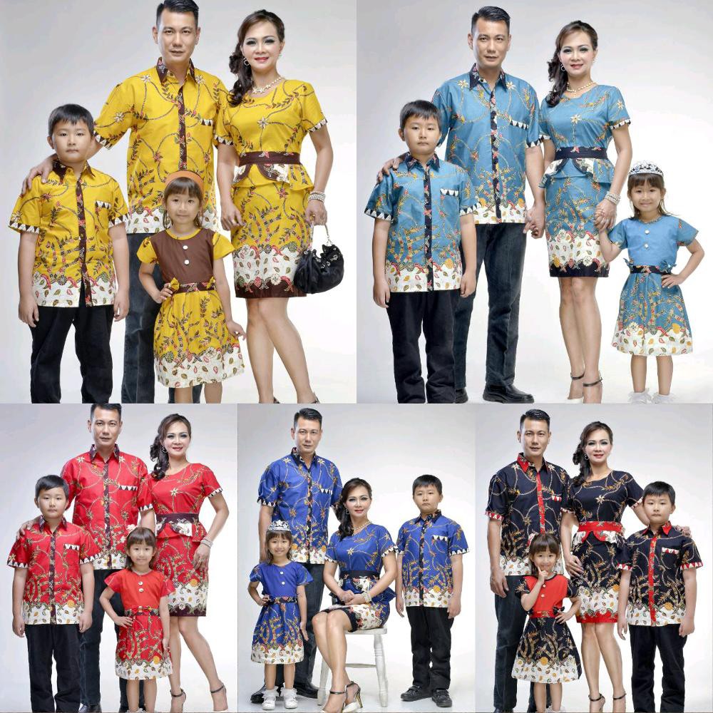 60 Model Baju Batik Mama Papa Dan Anak Terbaik