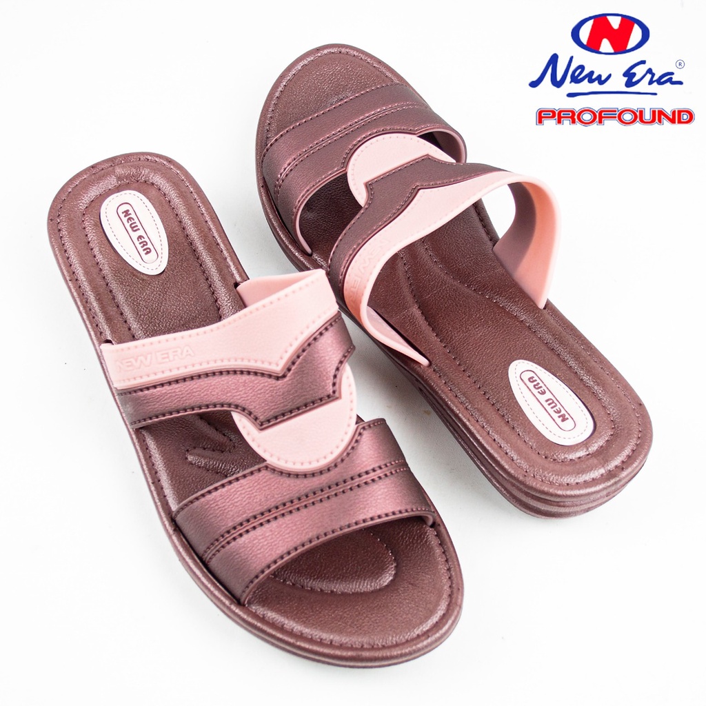 Sandal Hak Wanita Model Slop New Era - LB 12018 (37-40) / Sandal Wanita Tinggi 3cm