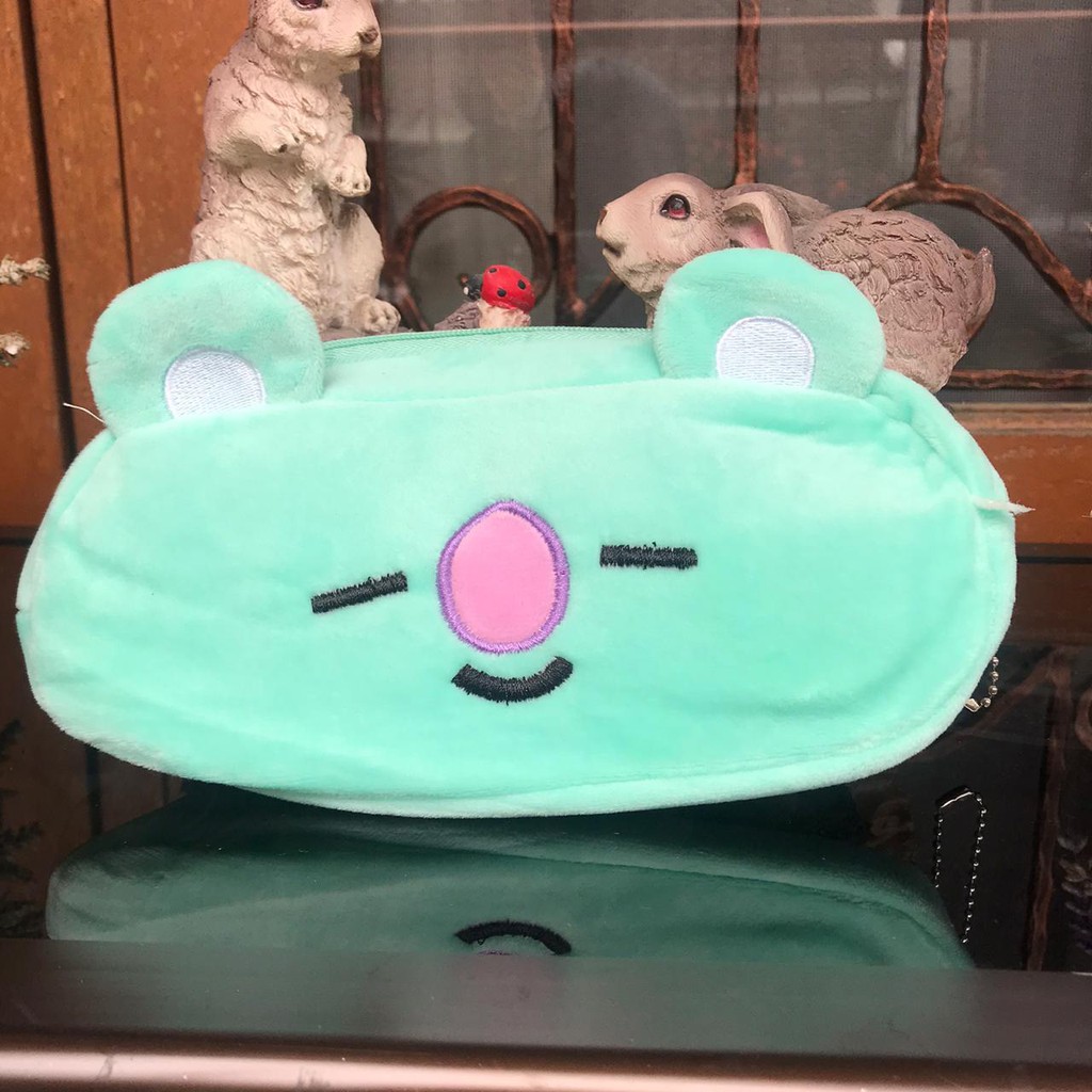 Termurah Bisa COD! Kotak Pensil Kain BT21 BANG TAN B T S Kpop Korea Army Chimmy Cooky Tata Mang Sh-Koya