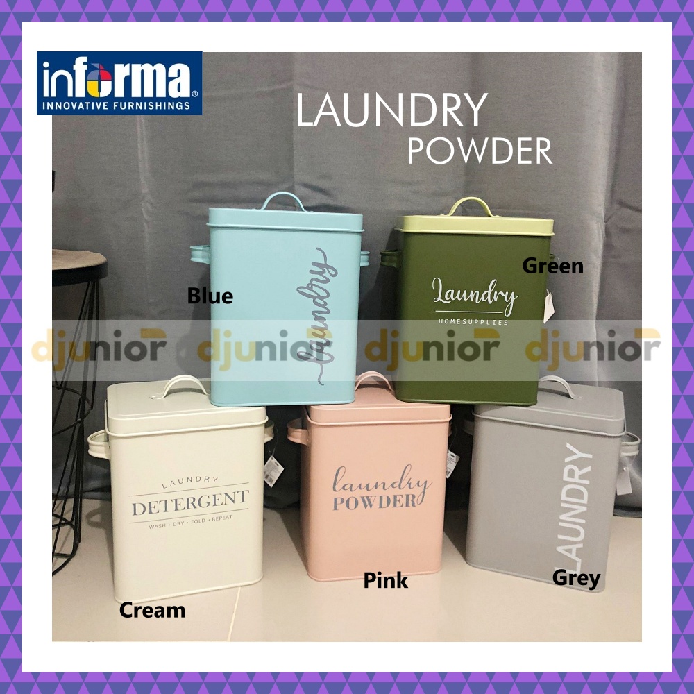 INFORMA - LAUNDRY POWDER BOX / TEMPAT DETERGEN BUBUK / KOTAK KERANJANG DETERGENT