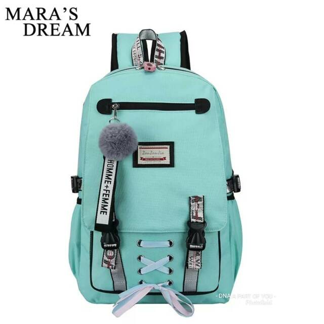 Backpack off-white tas sablon tebal best sller.RANSEL PITA KOREA