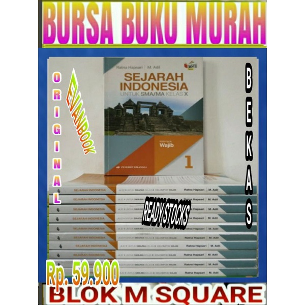 

Buku sejarah indonesia kelompok wajib untuk SMA kelas 1 X 10 kurikulum 2013 erlangga