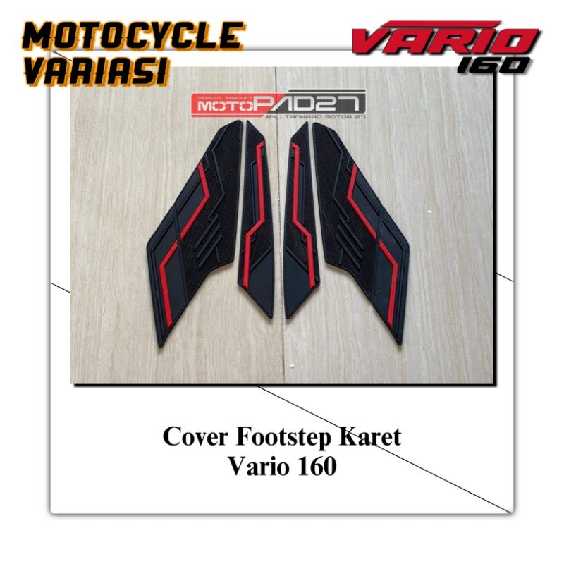 Stiker Vario 160 Rubber Footstep Vario 160 Cover Footstep Karet Vario 160