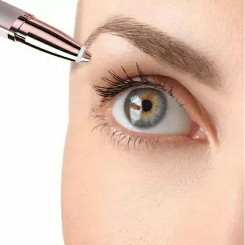 Alat Cukuran Pencukur Alis Elektrik Tanpa Rasa Sakit Eyebrow Hair Trimmer Bulu Muka Tanpa Painless Electric